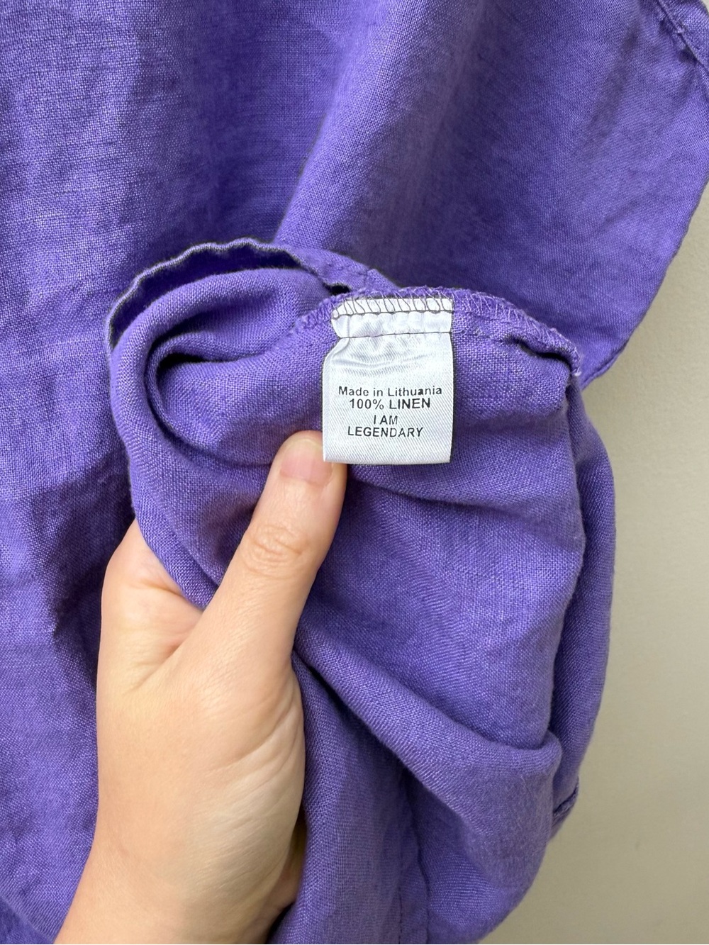Flax Lavender Linen Tank Top - Picture 4 of 7